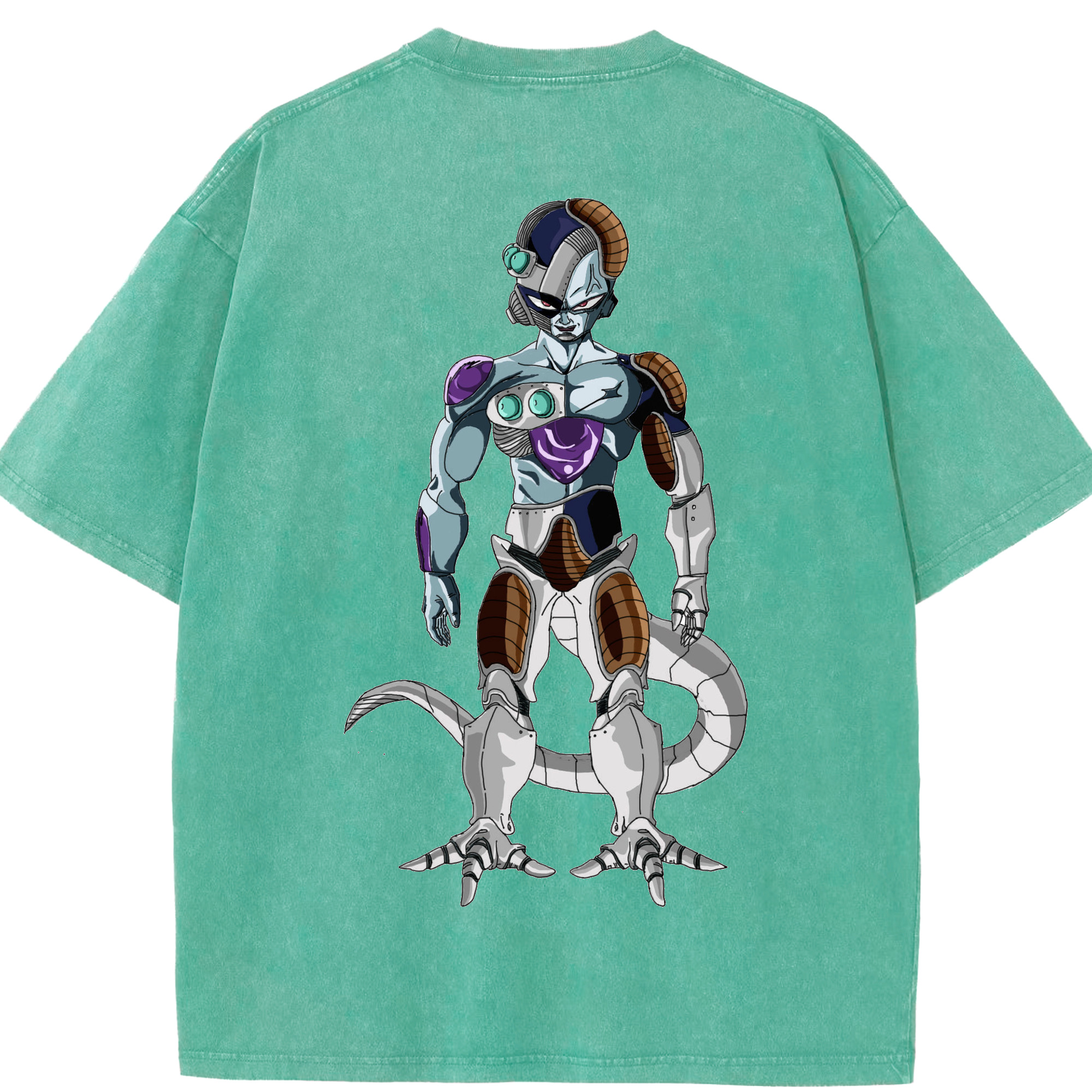 （画像用） ドラゴンボール クウラ DRAGON BALL Cooler Coora 綿100% ヴィンテージ風 半袖Tシャツ（背面プリント）